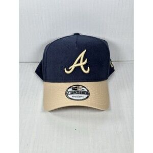 New Era Atlanta Braves MLB 9FORTY A-Frame Moleskin Crown Adjustable Hat Cap NWT